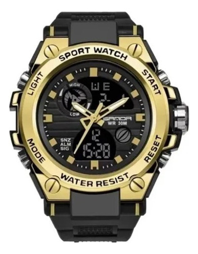 Sanda739 Reloj Casual Militar For Hombre Resistente Al Agua