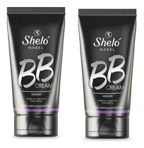 Comprar Base de maquillaje en crema Sheló Nabel Cuidado Especial Ojos y Rostro BB Cream BB Cream tono medium - pack por 2 unidades de 60mL 60g