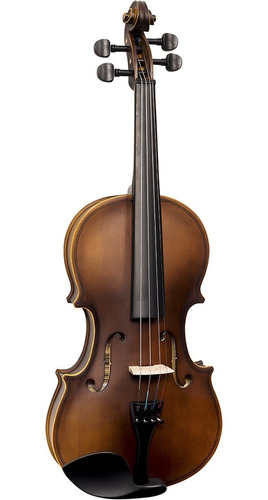Violino Vogga Von114n Profissional Completo 1/4 Tampo Spruce Cor Marrom-escuro