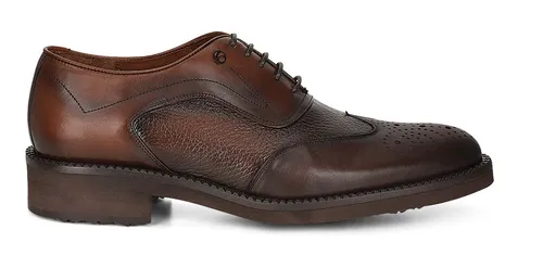 Zapatos Derby Franco Cuadra Caballero Piel De Venado Caf s