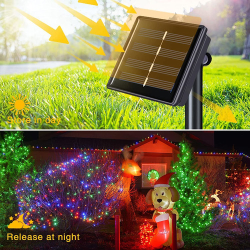 6x20m Luces De Cadena De 200 Led Para Fiestas De Navidad