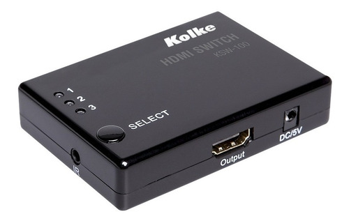 Switch Hdmi 3 En 1 Ksw-100 Con Control Remoto Kolke Caseros