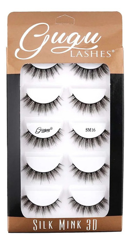 Extensiones De Pestañas  Gugu Lashes Silk Mink - Pack De 3