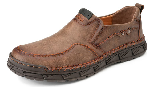 Mocasines Casuales De Costura Para Hombre, Tallas 38-48