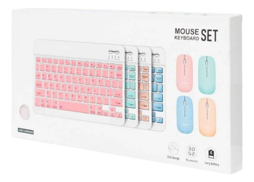 Kit De Teclado Mouse Para iPad O Tablet Android Slim 