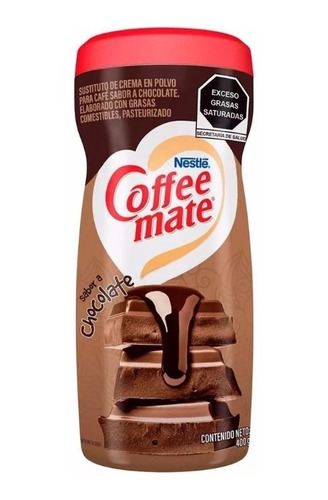 Sustituto De Crema Café Coffee Mate Sabor Chocolate 400g 