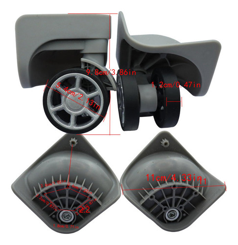 N 2x Repuestos De Ruedas For Maletas, De, Universales, Con