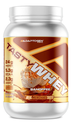 Tasty Whey 3w Real Milk Shake Taste 912g - Adaptogen Science Sabor Banoffe