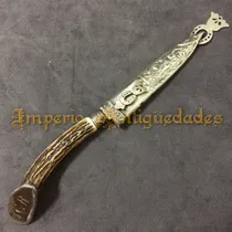 Comprar Hermoso Cuchillo Facon 1970 Hoja Ju-ca Vaina En Alpaca