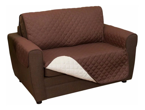 Protector Forro Sala Mueble Doble Faz 2 Puesto Pelos Mascota