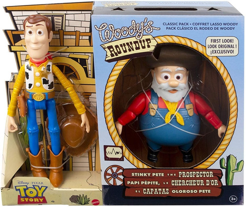 Figura Woody Y El Capataz Oloroso Pete Articulados Toy Story
