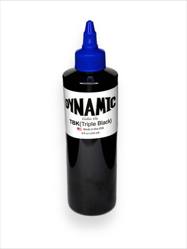 Tinta Negra Tattoo Dynamic Triple Black Original De 8 Oz 