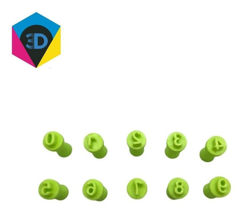 Imagem 5 de 10 de Carimbo Marcador Confeitaria Numeros Brigadeiro Docinho