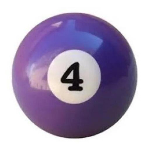 Bola Numero 4 Bilhar Sinuca Snooker 50mm Nova Avulsa