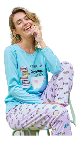 Pijama Invierno Dama Mujer  Emmy Art 5711 Talle Especial