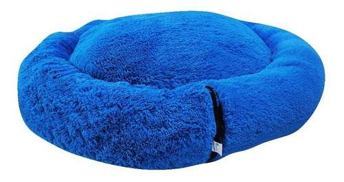 Cama Antiestrés Para Perro Chico 60cm Relajante Y Suave Color Azul Rey