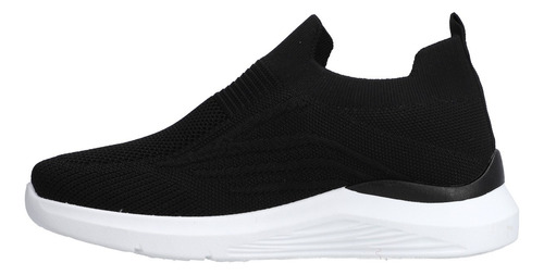 Tenis Casual Dama Negro Tipo Calcetín