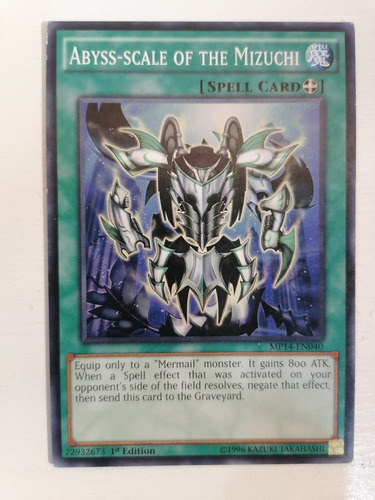 Yugioh! Abyss-scale Of The Mizuchi Mp14-en040 1st Edition