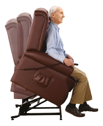 Sillón Eléctrico Elevador Para Abuelitos Masaje Calor Stand