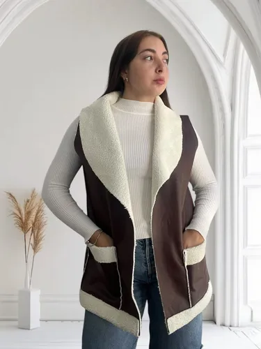 Chaleco Ecocuero Con Corderito