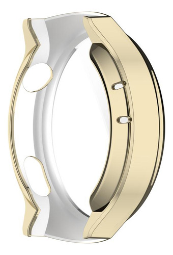 Capa De Relógio Tpu Galvanizada A Ouro Para Huawei Watch 4