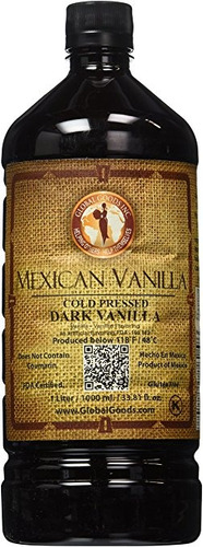 Vainilla Mexicana Oscuro Prensado En Frío De 1 Litro / 33.8 