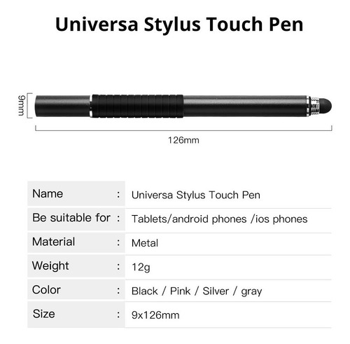 Stylus Lapiz Pen 2 En 1 Lenovo Yoga Toshiba Hp iPad Pro Air