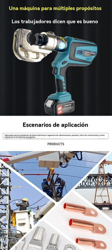 Ez-400 Alicates Hidráulicos Eléctrico Engarzado Continuo 12t