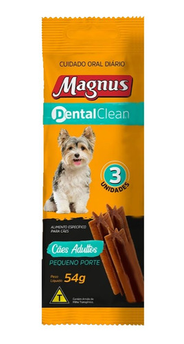 Petisco Para Cães Magnus Dental Clean Adulto Pequeno 54g