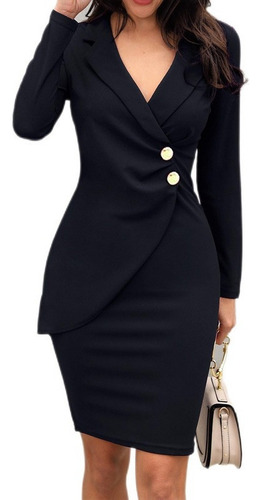 Vestir Uniforme De Oficina De Traje Delgado For Mujer