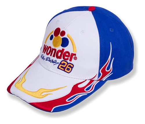 Gorra Ricky Bobby Bread Talladega Racer Sombrero Y Azul Y Az