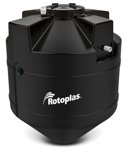 Tanque Biodigestor Rotoplas 2000 L Tratamiento Residuales Color Negro