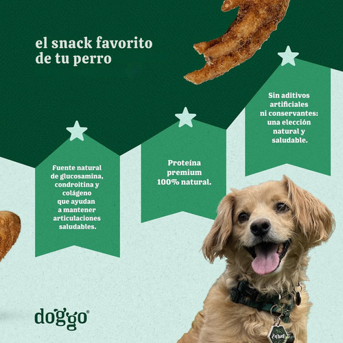 Snack Perros Patas De Pollo C/ Apanado Ciervo (8 Un) - Doggo