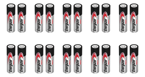 10 Pares De Baterías Energizer Aa Alcalina Doble A 20 Total