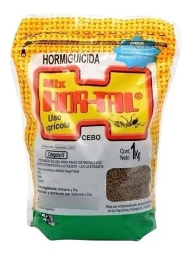 Hormiguicida Cebo Granulado Hortal Mata Hormigas Mirex 1 Kg