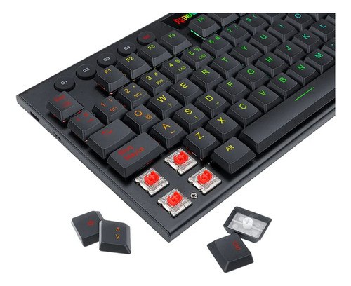 Teclado Redragon Horus Fs Wireless. Spanish K618-rgb-sp Red Negro Español