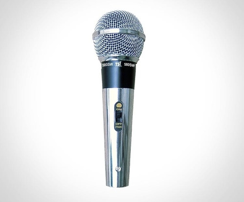 Microfone Com Fio Tsi 580 Sw De Mão - Imp. 600 Ohms - 66910