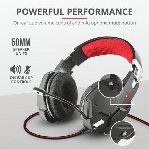 Imagen 2 de 3 de Auricular Trust Carus Gxt 322 Gaming Ps4 Xbox Pc