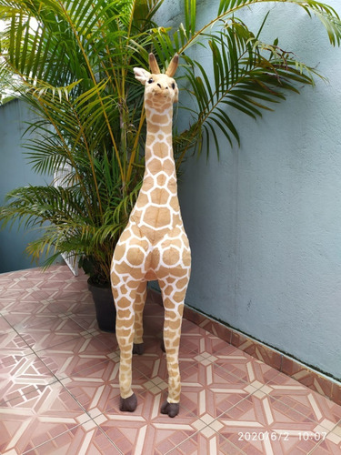 Girafa Gigante 1,40cm Safari Ralista Linda Em Pelúcia
