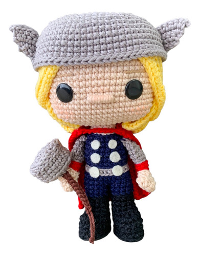 Thor Boneco De Amigurumi Os Vingadores Super-herói