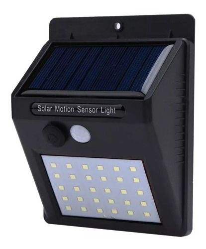 Lampara Solar Foco Potente 20 Led - Sensor Celula Luz Farol 