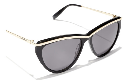 Lentes De Sol Hawkers Bow Para Hombre Y Mujer Lente Negro Varilla Negro Diseño Negro polarizado