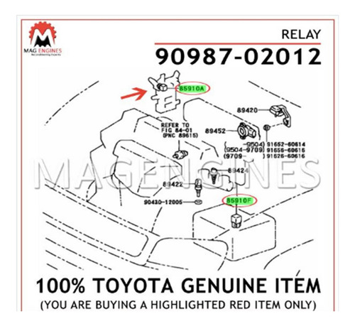 Relé 4 Patas Denso Toyota Corolla Prado Meru 90987-02012 (Usado)
