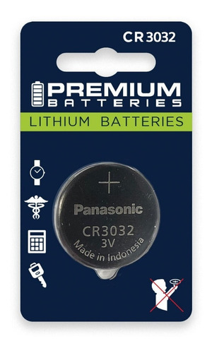 1 Pila Bateria Cr3032 Panasonic Lithium 3v 100% Original 