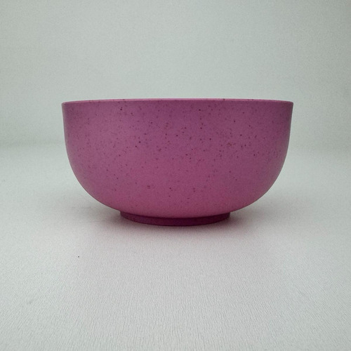 Bowl Tigela Cumbuca Prato Bebê Urso Rosa 650ml Bambu E Pp