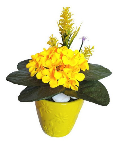 Arreglo Floral Amarillo Flor Artificial Decoracion Casa