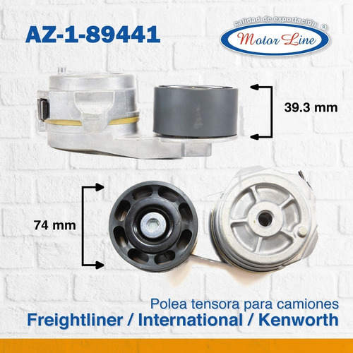 Imagen 3 de 9 de Polea 89441 / Diámetro 74mm Ancho 39.3mm / Freightliner