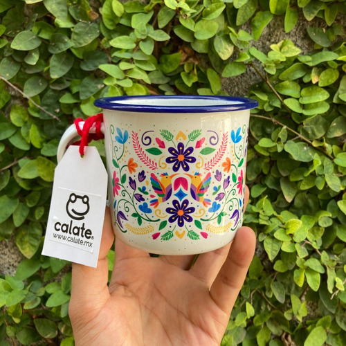 Imagen 6 de 7 de 40 Tazas Peltre Mayoreo Tenangos Diseño Mexicanos