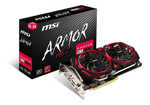 Placa de video AMD MSI  Armor MK2 Radeon RX 500 Series RX 580 RADEON RX 580 ARMOR MK2 8G OC OC Edition 8GB