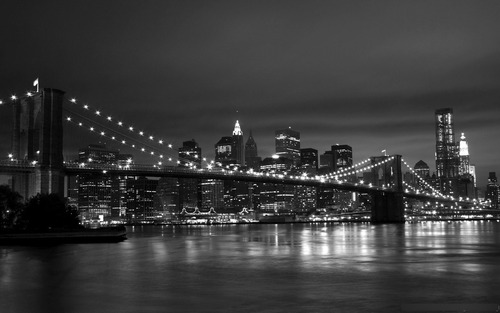 Vinilo Decorativo 50x75cm Puente Brooklyn Bridge Ny M2